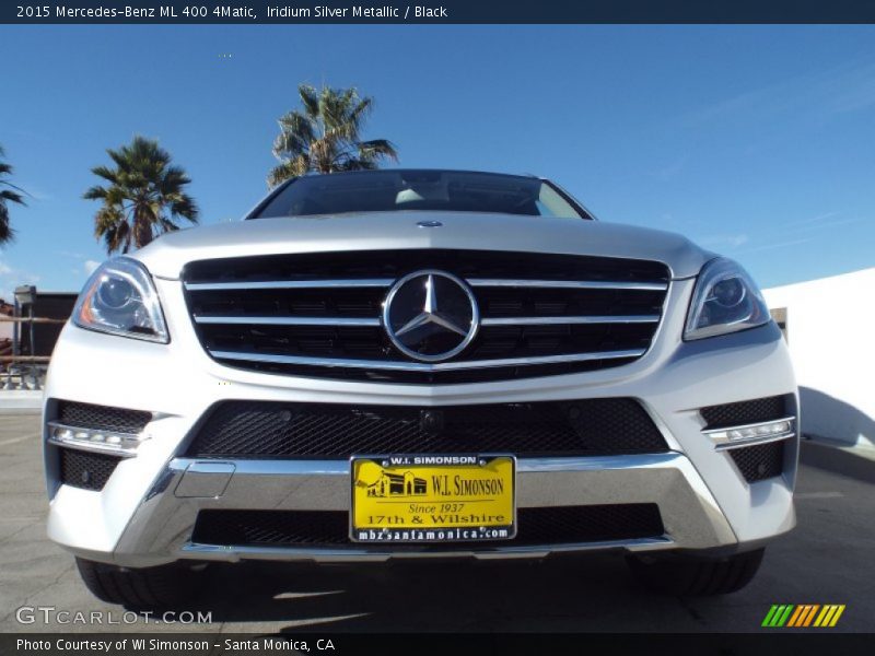 Iridium Silver Metallic / Black 2015 Mercedes-Benz ML 400 4Matic