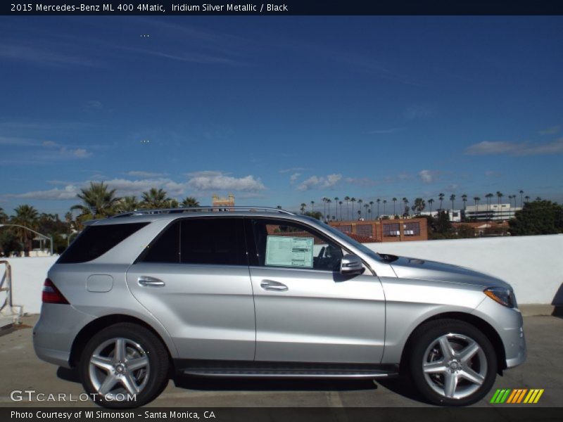 Iridium Silver Metallic / Black 2015 Mercedes-Benz ML 400 4Matic