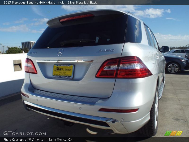 Iridium Silver Metallic / Black 2015 Mercedes-Benz ML 400 4Matic