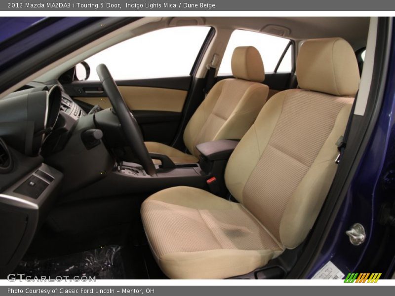 Indigo Lights Mica / Dune Beige 2012 Mazda MAZDA3 i Touring 5 Door