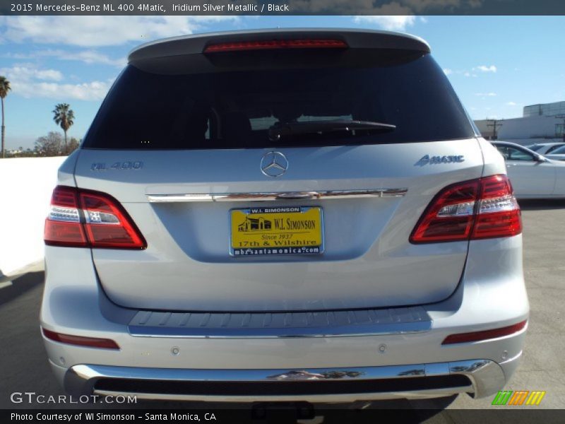Iridium Silver Metallic / Black 2015 Mercedes-Benz ML 400 4Matic