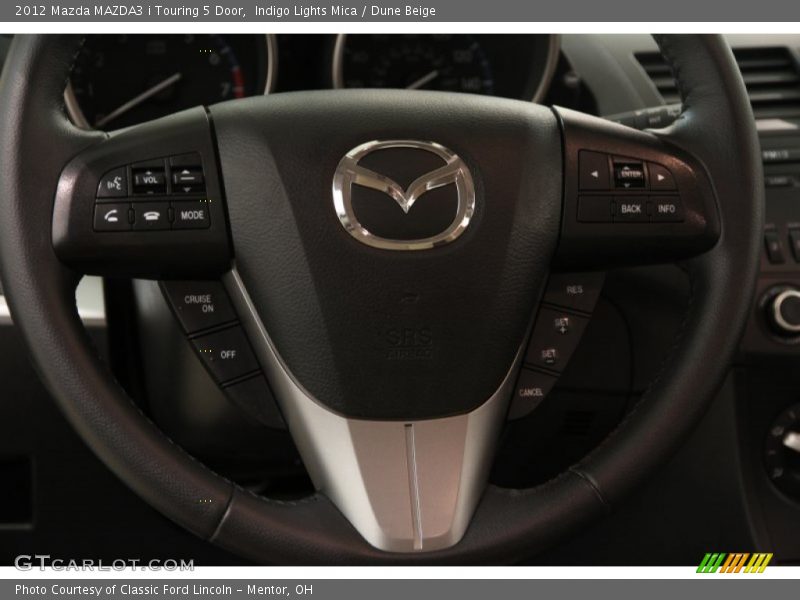 Indigo Lights Mica / Dune Beige 2012 Mazda MAZDA3 i Touring 5 Door