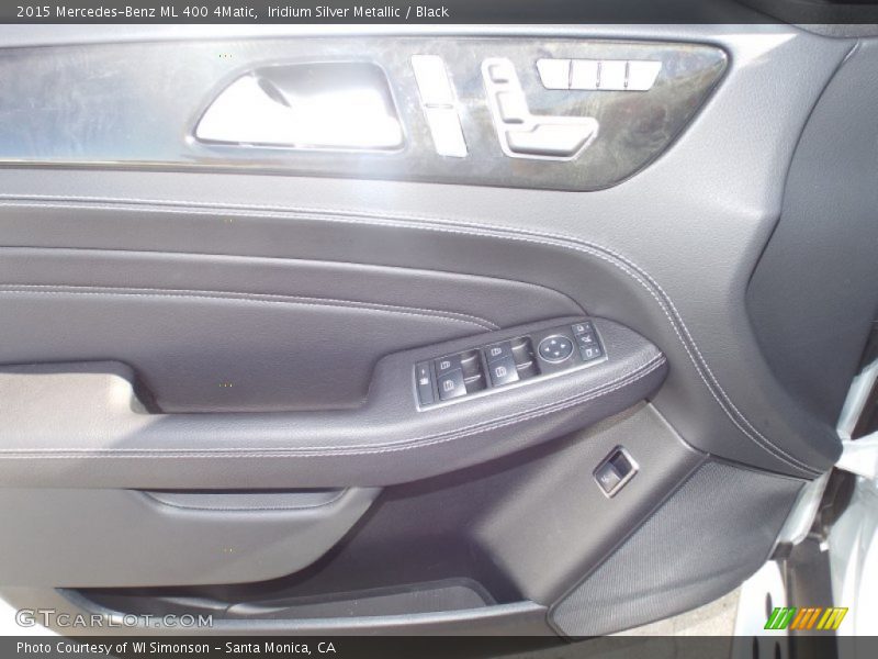 Iridium Silver Metallic / Black 2015 Mercedes-Benz ML 400 4Matic