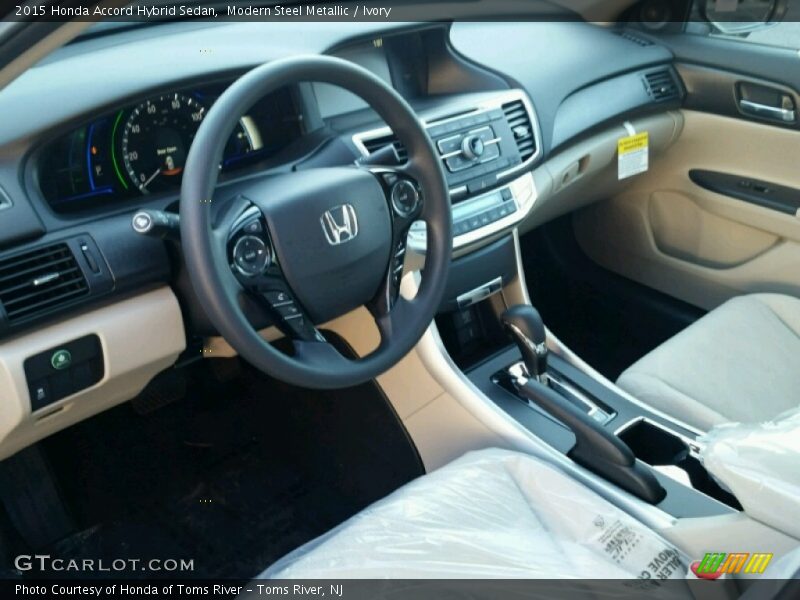 Modern Steel Metallic / Ivory 2015 Honda Accord Hybrid Sedan