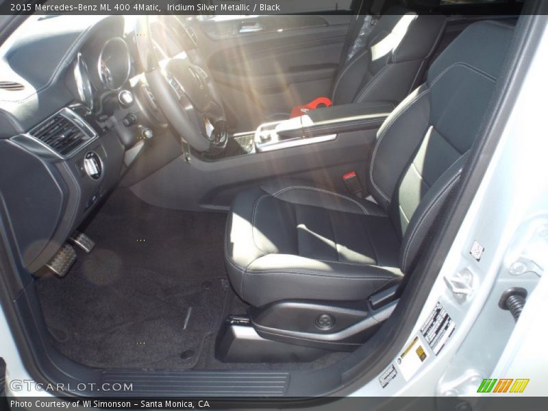 Iridium Silver Metallic / Black 2015 Mercedes-Benz ML 400 4Matic