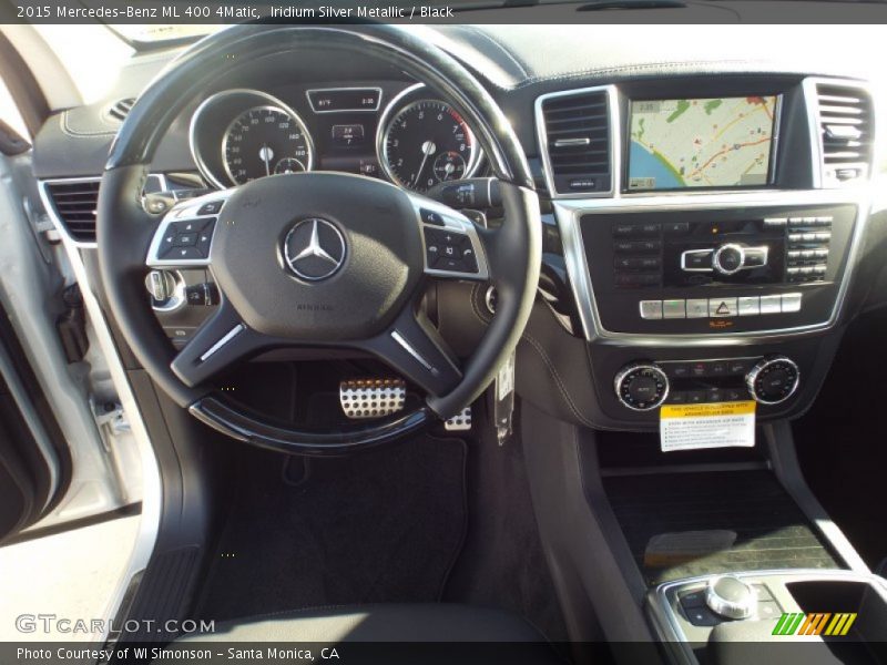 Iridium Silver Metallic / Black 2015 Mercedes-Benz ML 400 4Matic