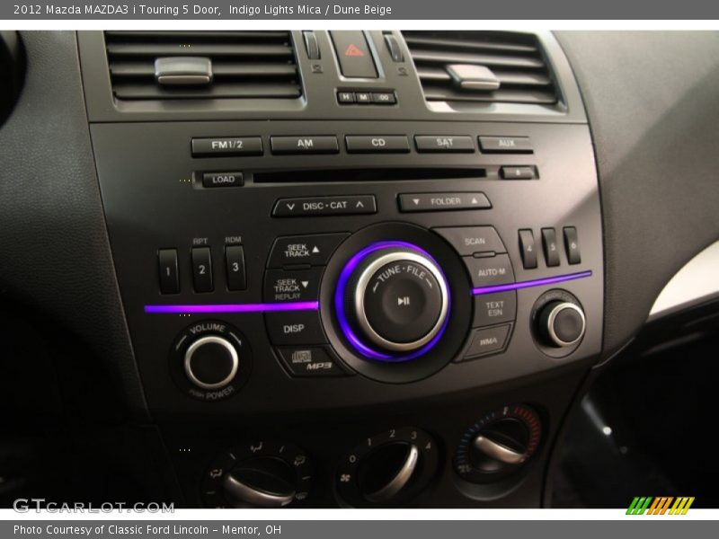 Indigo Lights Mica / Dune Beige 2012 Mazda MAZDA3 i Touring 5 Door