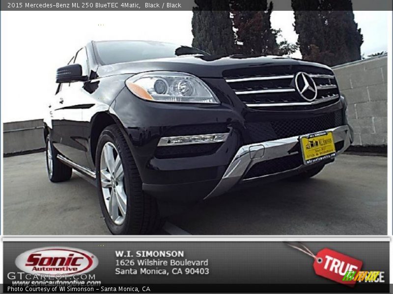 Black / Black 2015 Mercedes-Benz ML 250 BlueTEC 4Matic