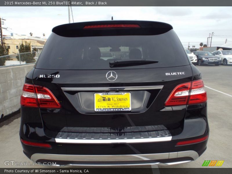 Black / Black 2015 Mercedes-Benz ML 250 BlueTEC 4Matic