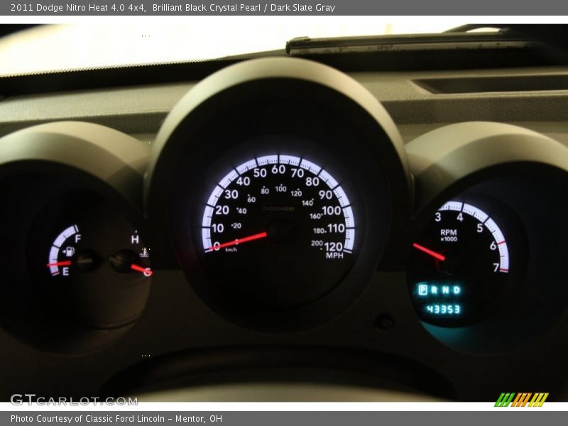 Brilliant Black Crystal Pearl / Dark Slate Gray 2011 Dodge Nitro Heat 4.0 4x4