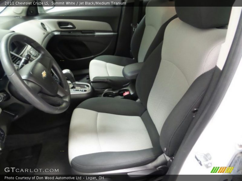 Summit White / Jet Black/Medium Titanium 2011 Chevrolet Cruze LS