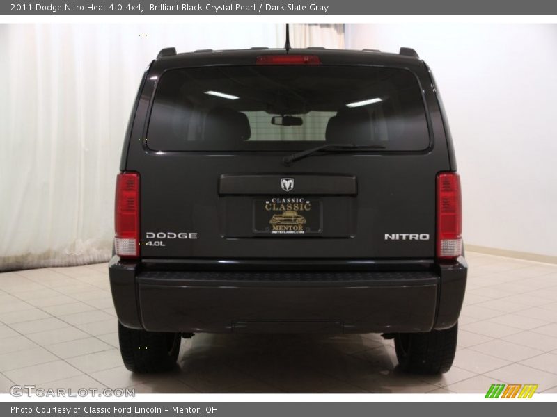 Brilliant Black Crystal Pearl / Dark Slate Gray 2011 Dodge Nitro Heat 4.0 4x4