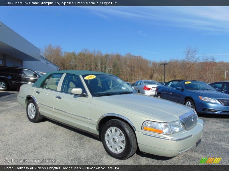 Spruce Green Metallic / Light Flint 2004 Mercury Grand Marquis GS