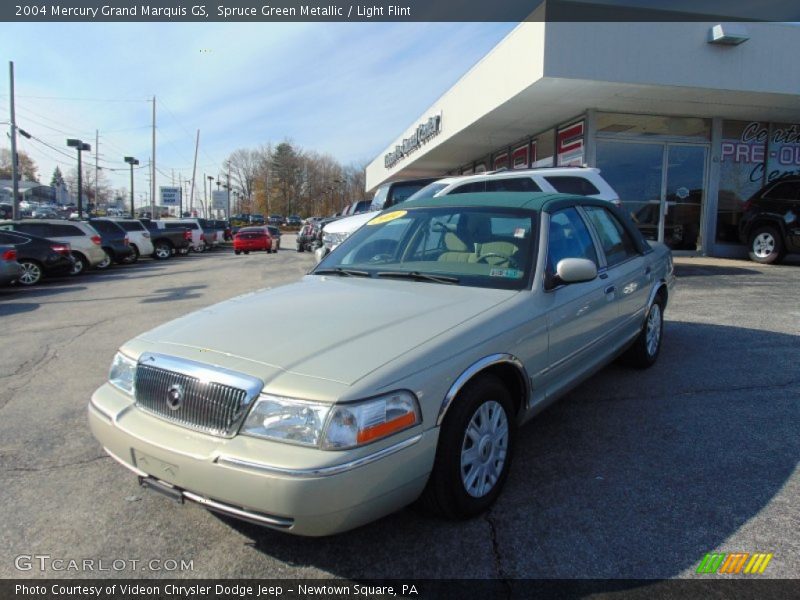 Spruce Green Metallic / Light Flint 2004 Mercury Grand Marquis GS