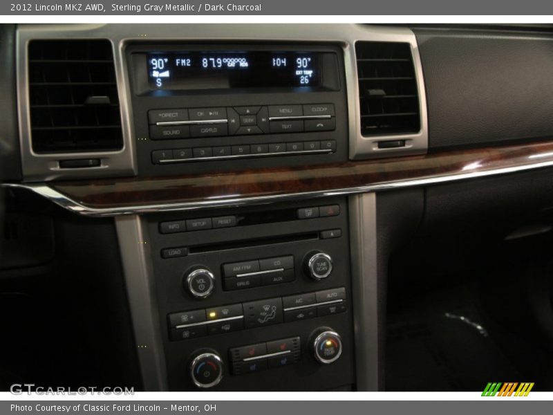 Sterling Gray Metallic / Dark Charcoal 2012 Lincoln MKZ AWD