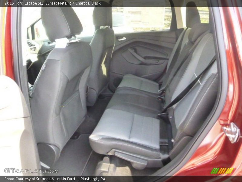 Sunset Metallic / Charcoal Black 2015 Ford Escape SE