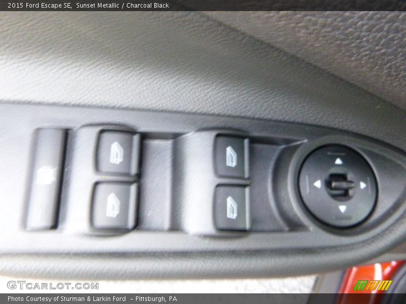 Sunset Metallic / Charcoal Black 2015 Ford Escape SE