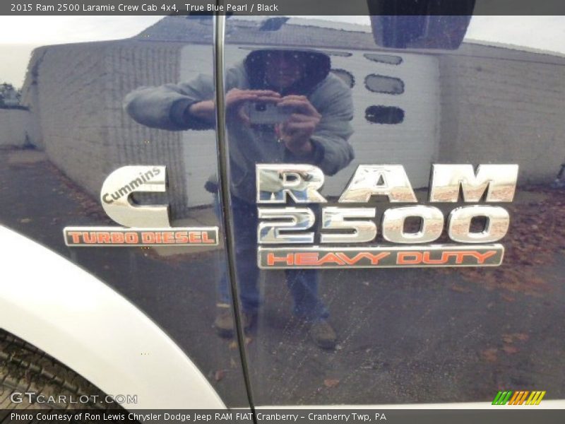 True Blue Pearl / Black 2015 Ram 2500 Laramie Crew Cab 4x4