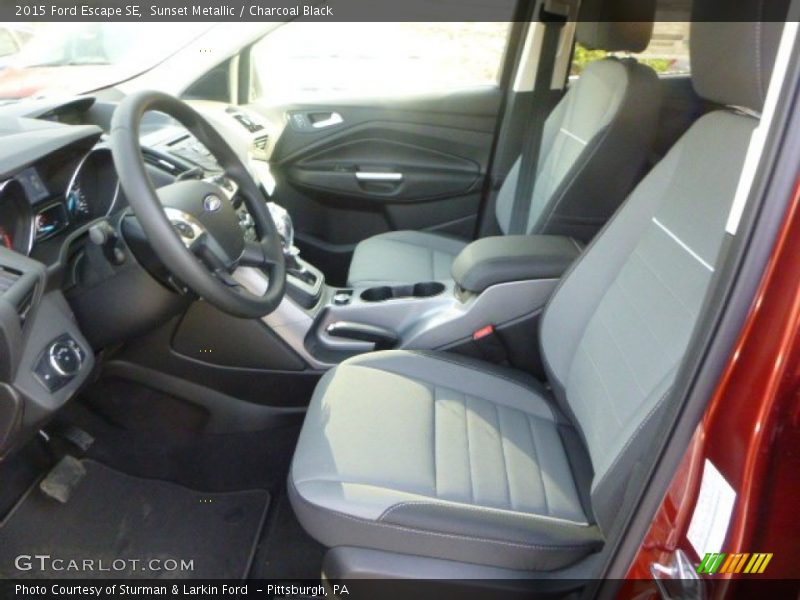 Sunset Metallic / Charcoal Black 2015 Ford Escape SE