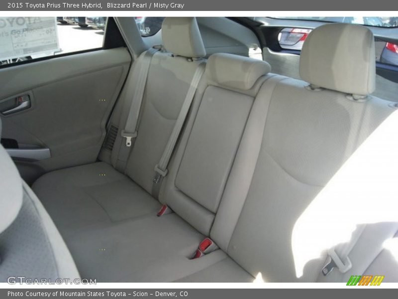 Blizzard Pearl / Misty Gray 2015 Toyota Prius Three Hybrid
