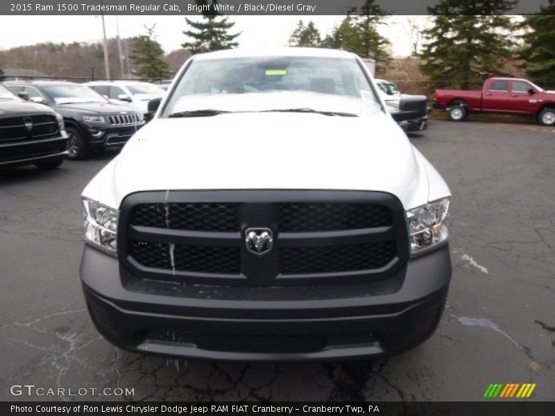Bright White / Black/Diesel Gray 2015 Ram 1500 Tradesman Regular Cab