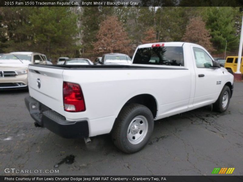 Bright White / Black/Diesel Gray 2015 Ram 1500 Tradesman Regular Cab