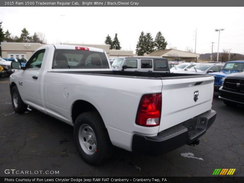 Bright White / Black/Diesel Gray 2015 Ram 1500 Tradesman Regular Cab