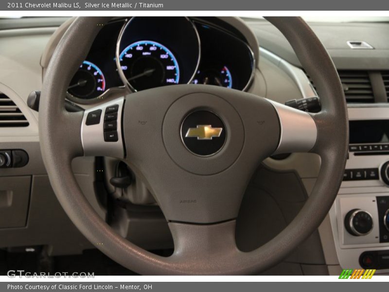 Silver Ice Metallic / Titanium 2011 Chevrolet Malibu LS