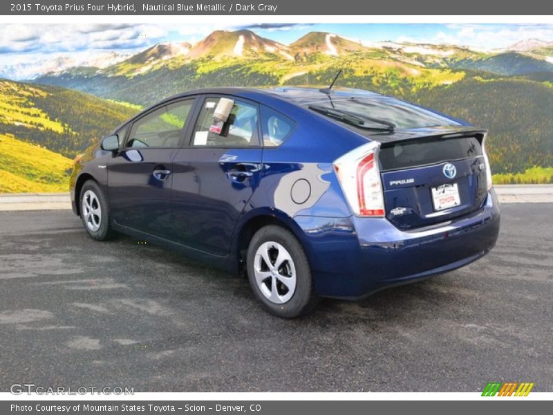 Nautical Blue Metallic / Dark Gray 2015 Toyota Prius Four Hybrid