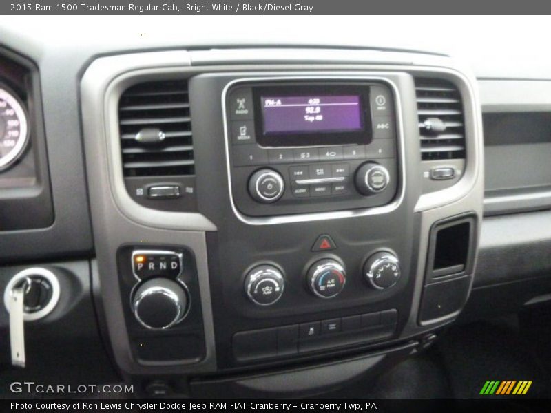 Bright White / Black/Diesel Gray 2015 Ram 1500 Tradesman Regular Cab