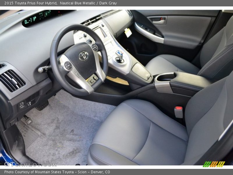 Nautical Blue Metallic / Dark Gray 2015 Toyota Prius Four Hybrid