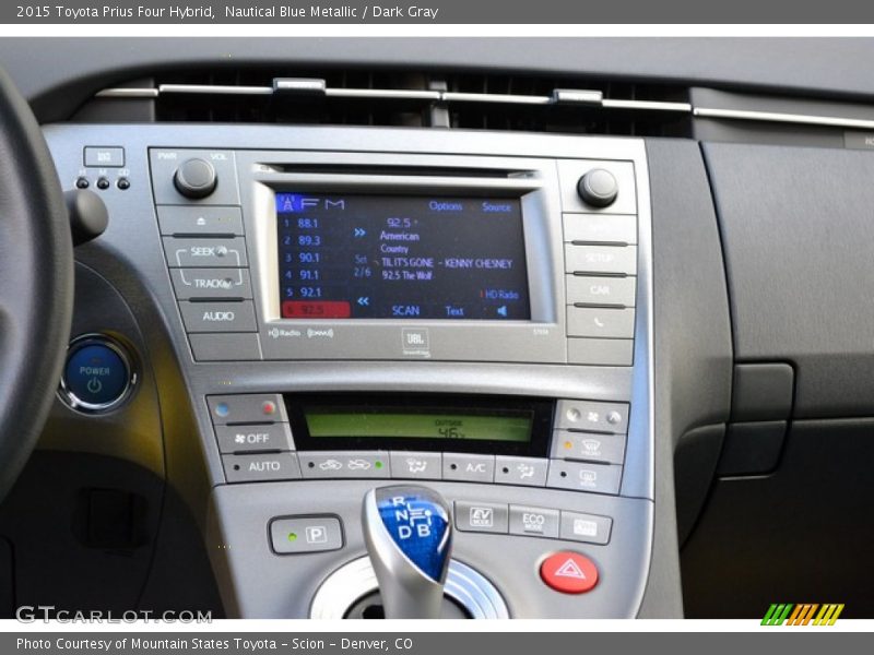 Nautical Blue Metallic / Dark Gray 2015 Toyota Prius Four Hybrid