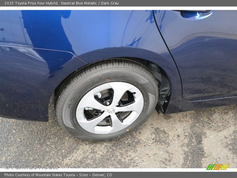 Nautical Blue Metallic / Dark Gray 2015 Toyota Prius Four Hybrid