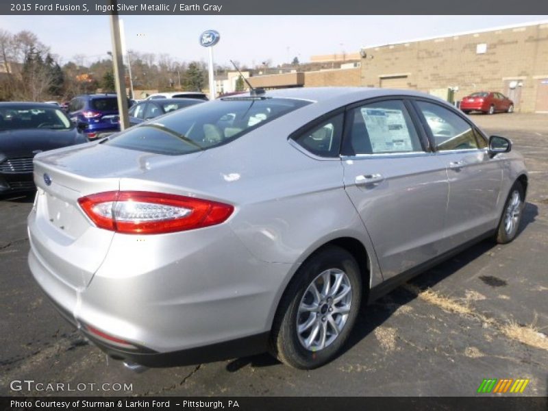 Ingot Silver Metallic / Earth Gray 2015 Ford Fusion S
