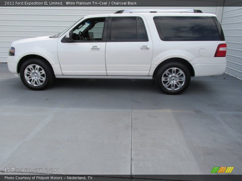 White Platinum Tri-Coat / Charcoal Black 2011 Ford Expedition EL Limited