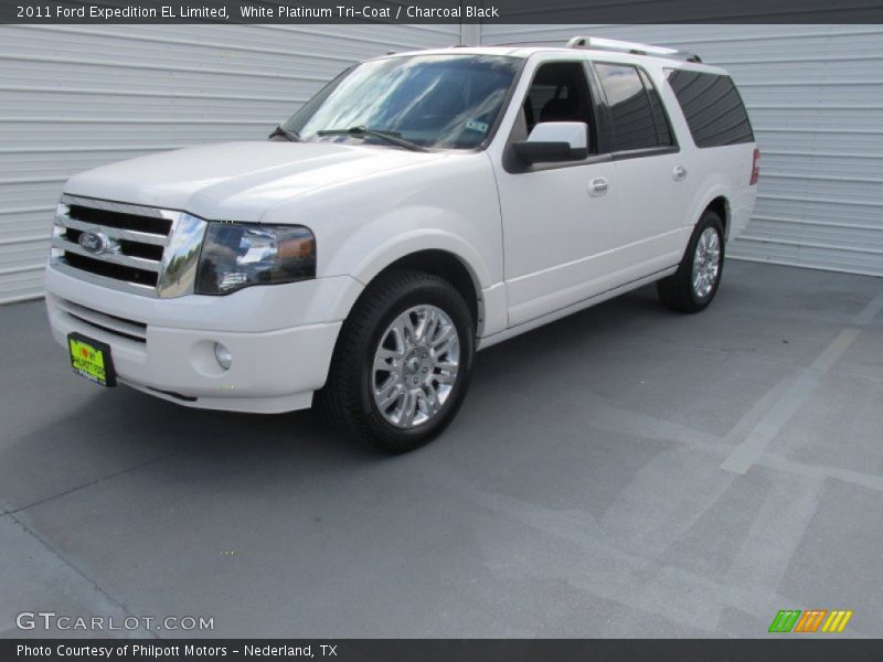 White Platinum Tri-Coat / Charcoal Black 2011 Ford Expedition EL Limited