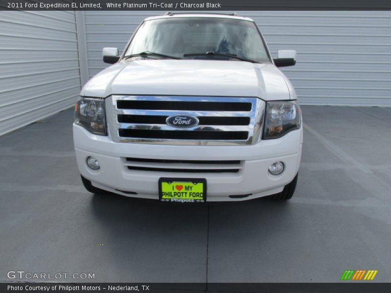 White Platinum Tri-Coat / Charcoal Black 2011 Ford Expedition EL Limited