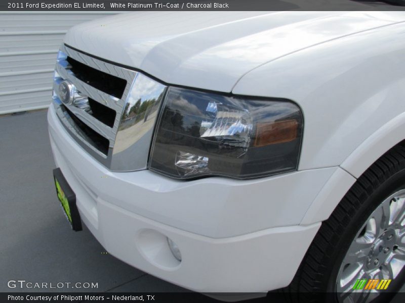 White Platinum Tri-Coat / Charcoal Black 2011 Ford Expedition EL Limited