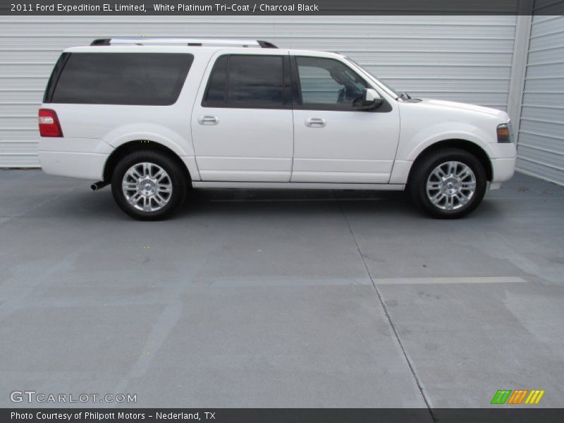 White Platinum Tri-Coat / Charcoal Black 2011 Ford Expedition EL Limited