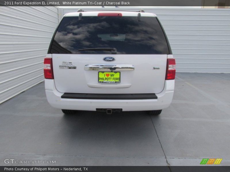 White Platinum Tri-Coat / Charcoal Black 2011 Ford Expedition EL Limited