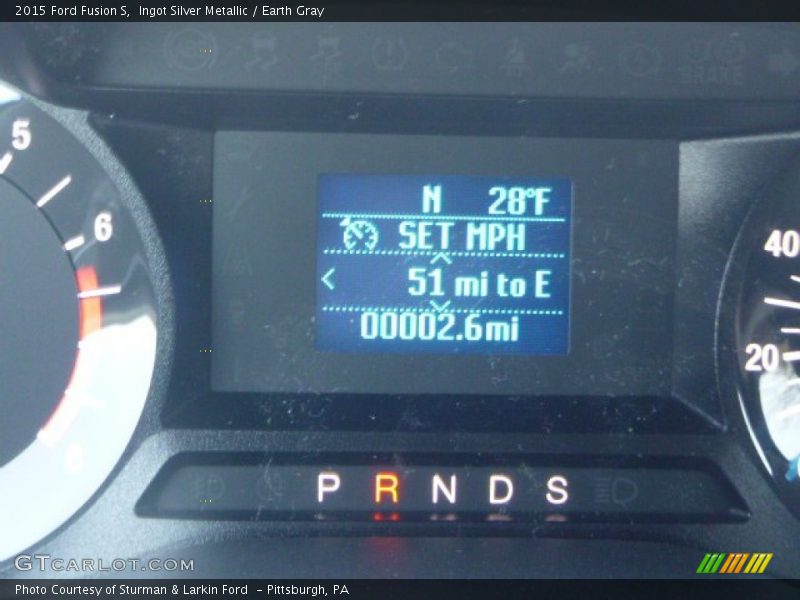 Ingot Silver Metallic / Earth Gray 2015 Ford Fusion S