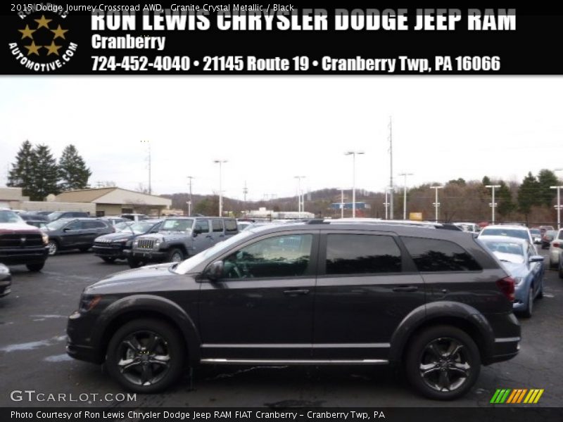 Granite Crystal Metallic / Black 2015 Dodge Journey Crossroad AWD