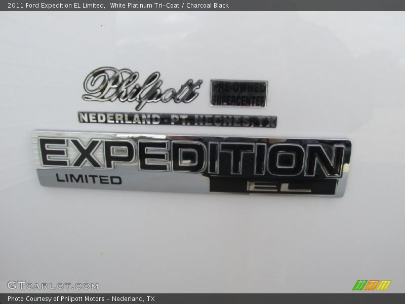 White Platinum Tri-Coat / Charcoal Black 2011 Ford Expedition EL Limited