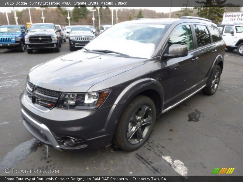 Granite Crystal Metallic / Black 2015 Dodge Journey Crossroad AWD