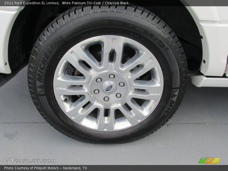 White Platinum Tri-Coat / Charcoal Black 2011 Ford Expedition EL Limited