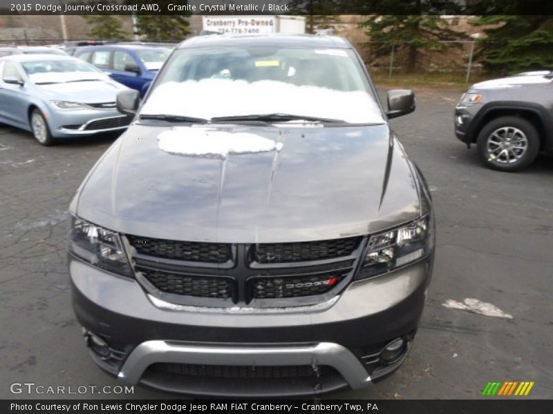 Granite Crystal Metallic / Black 2015 Dodge Journey Crossroad AWD