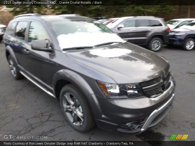 Granite Crystal Metallic / Black 2015 Dodge Journey Crossroad AWD