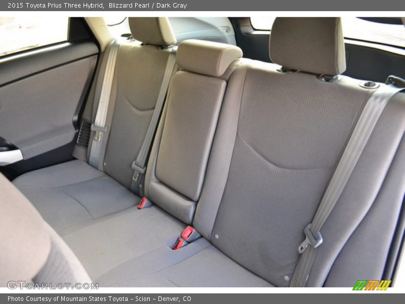 Blizzard Pearl / Dark Gray 2015 Toyota Prius Three Hybrid