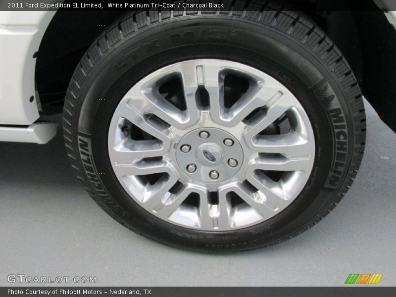 White Platinum Tri-Coat / Charcoal Black 2011 Ford Expedition EL Limited