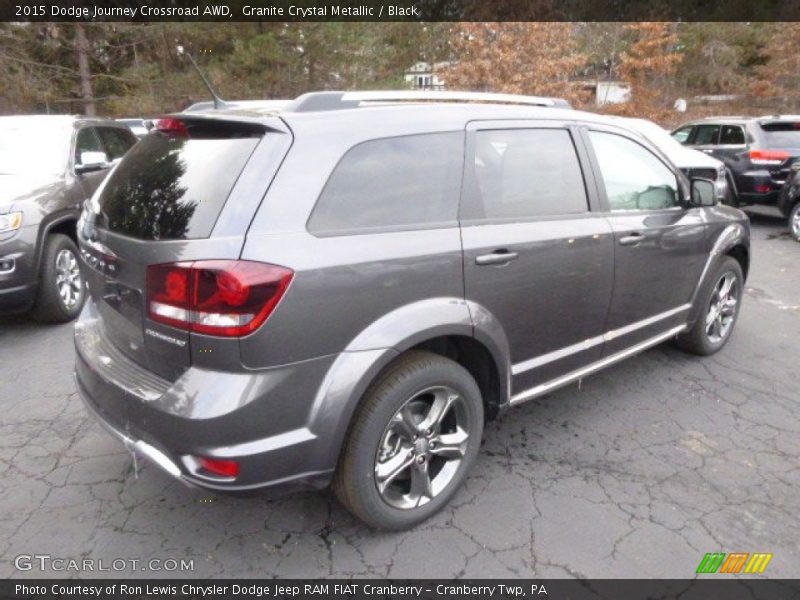 Granite Crystal Metallic / Black 2015 Dodge Journey Crossroad AWD